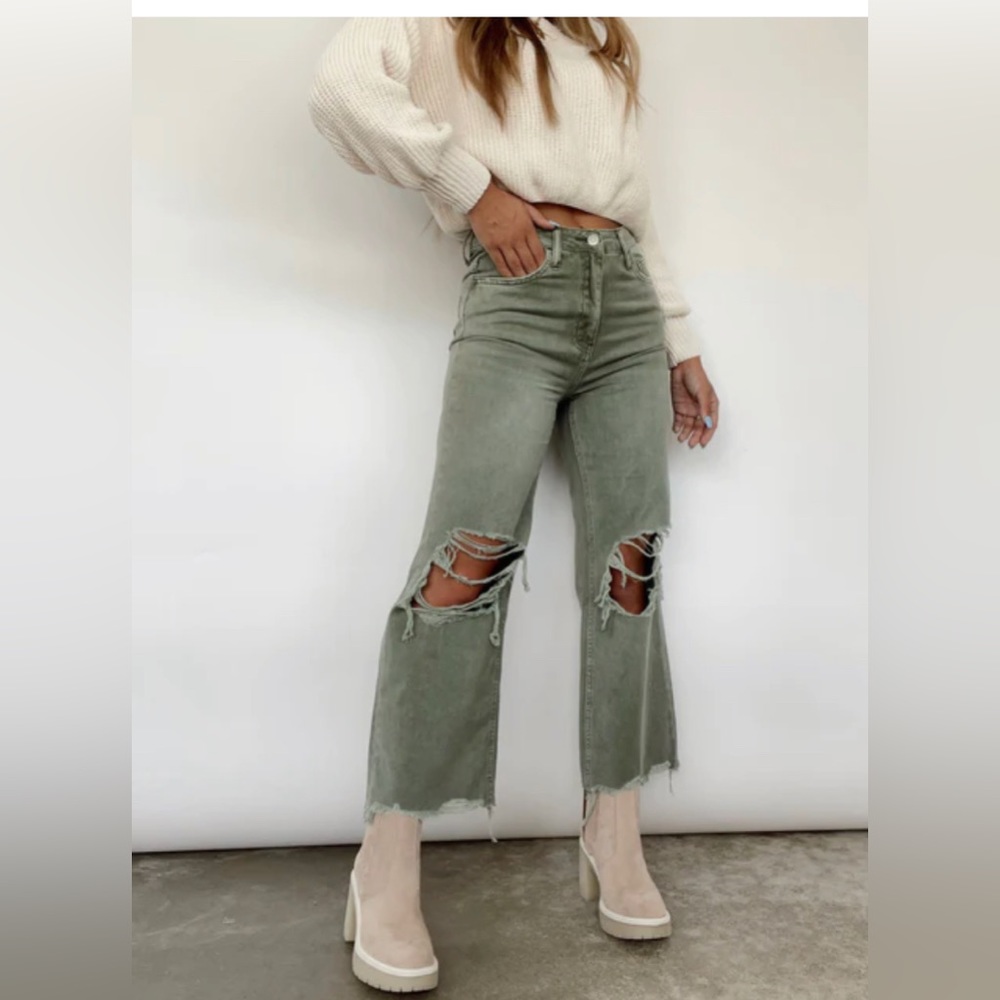 Vervet cropped vintage 90’s wide leg womens jeans size 27